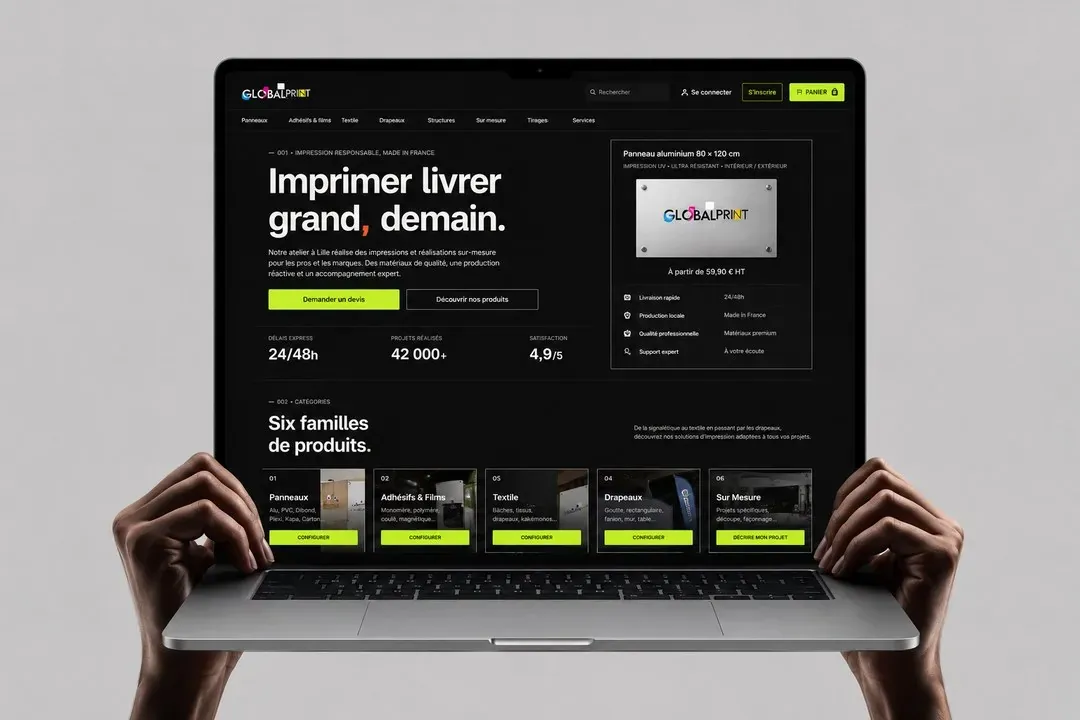 Site GLOBALPRINT impression grand format
